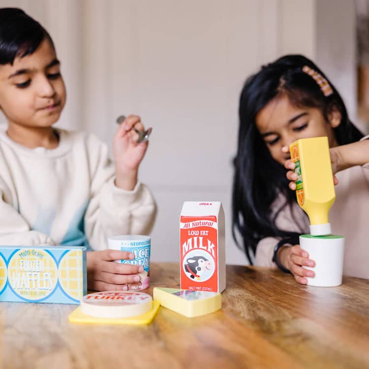 Melissa & Doug - Fridge Food Set - Wooden Play Food