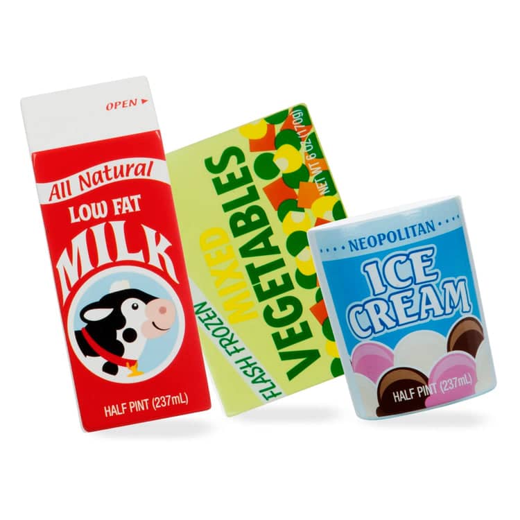 Melissa & Doug - Fridge Food Set - Wooden Play Food