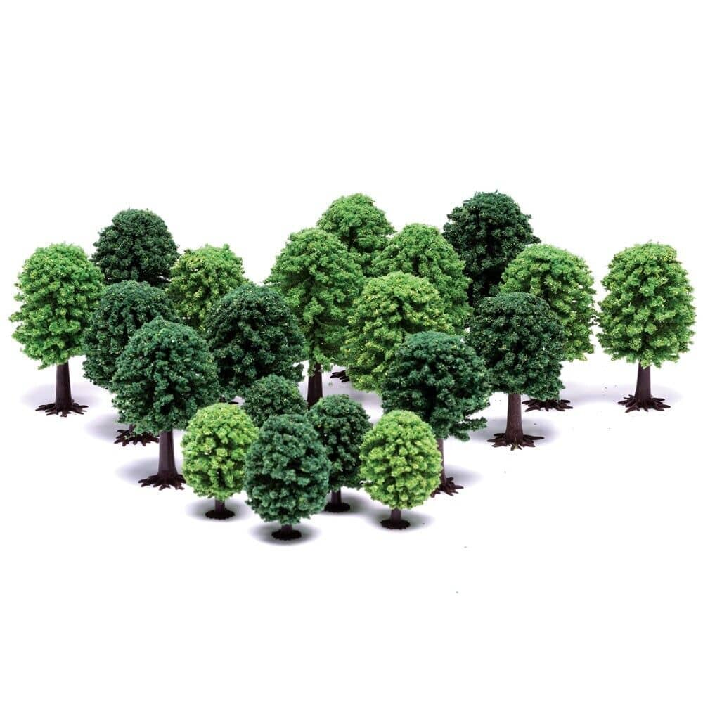 HORNBY R7198 DECIDUOUS TREES 5 to 9cm x 20PCE HO OO