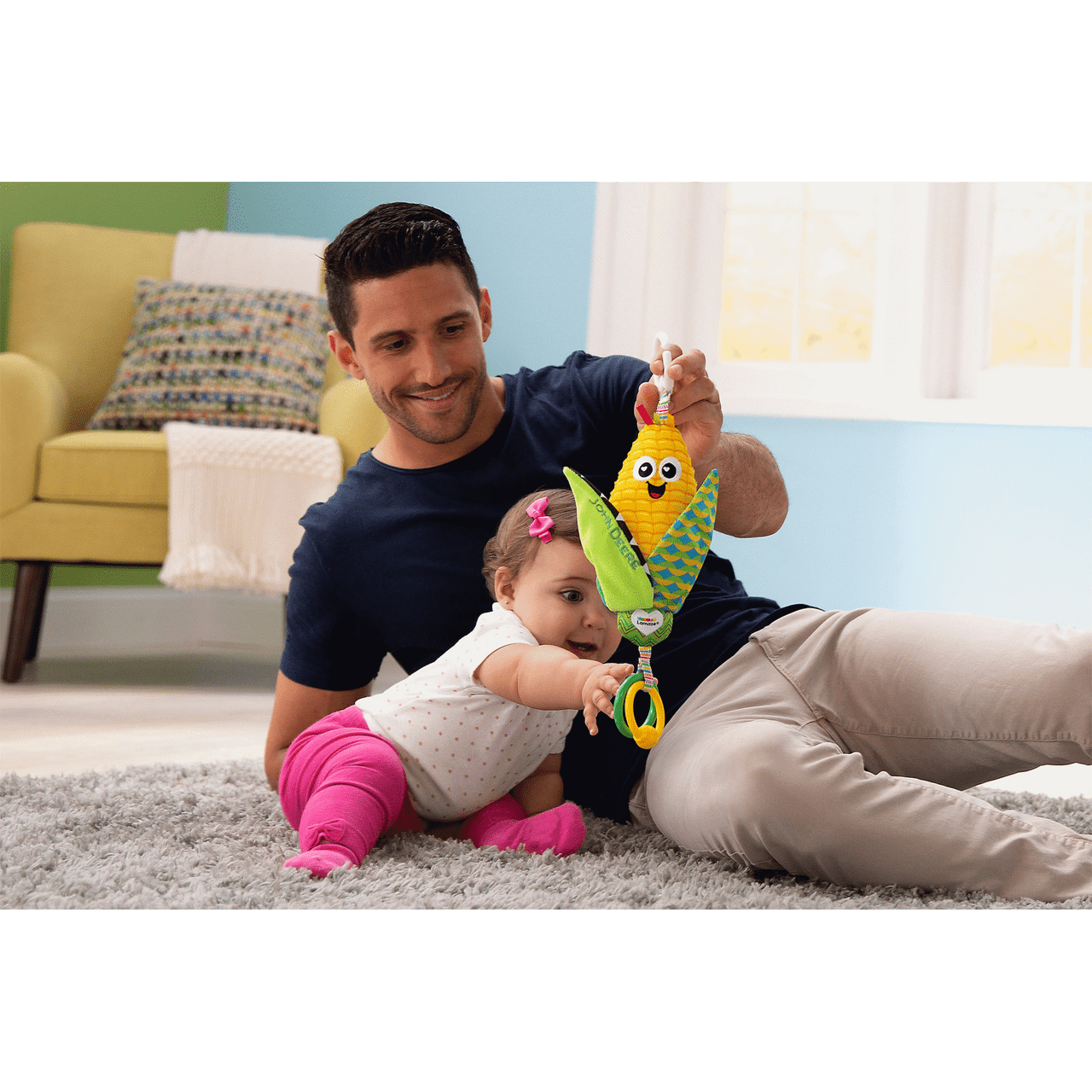 John Deere - Tomy Lamaze Clip & Go - Corn E. Cobb™ Baby Toy Tomy