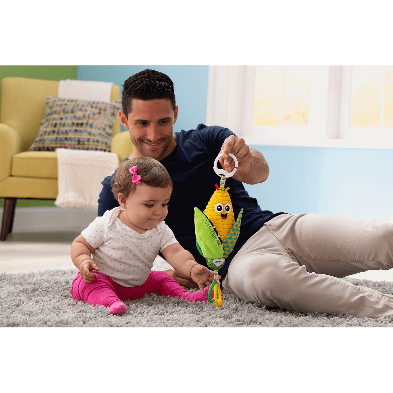 John Deere - Tomy Lamaze Clip & Go - Corn E. Cobb™ Baby Toy Tomy
