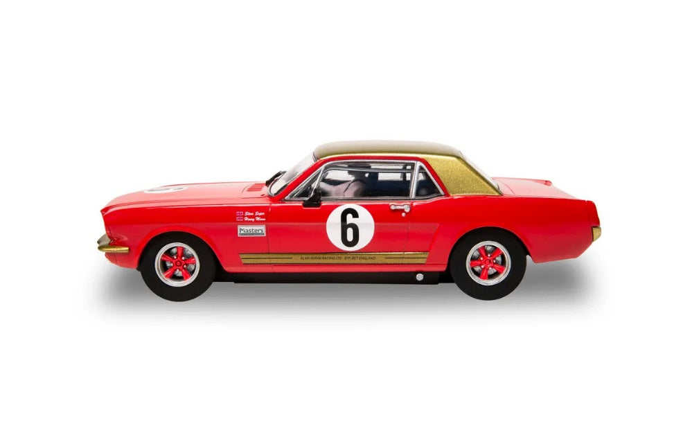 Scalextric C4339 Ford Mustang Alan Mann Henry Mann and Steve Soper slot car also suits Carrera