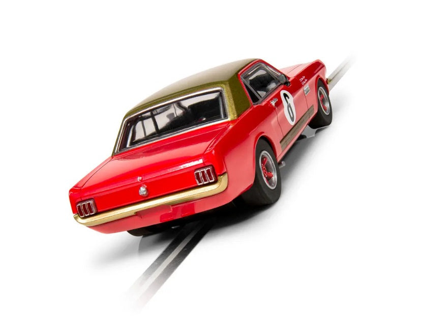 Scalextric C4339 Ford Mustang Alan Mann Henry Mann and Steve Soper slot car also suits Carrera