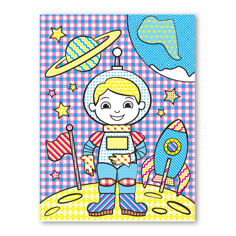 Melissa & Doug - My First Paint With Water Kids' Art Pad With Paintbrush - Pirates Space Construction And More