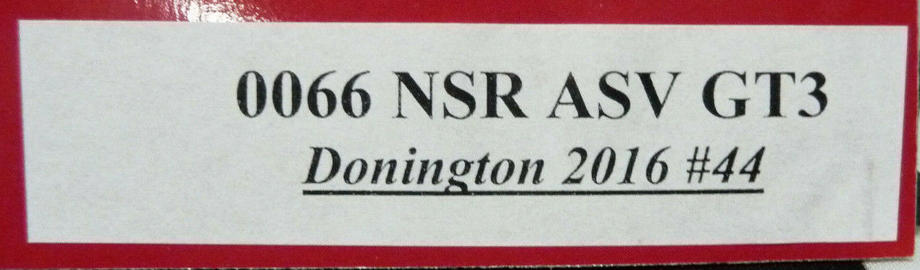 NSR 1:32 0066SW ASV GT3 Donnington 2016 No.44 slot car also suits  scalextric/carrera