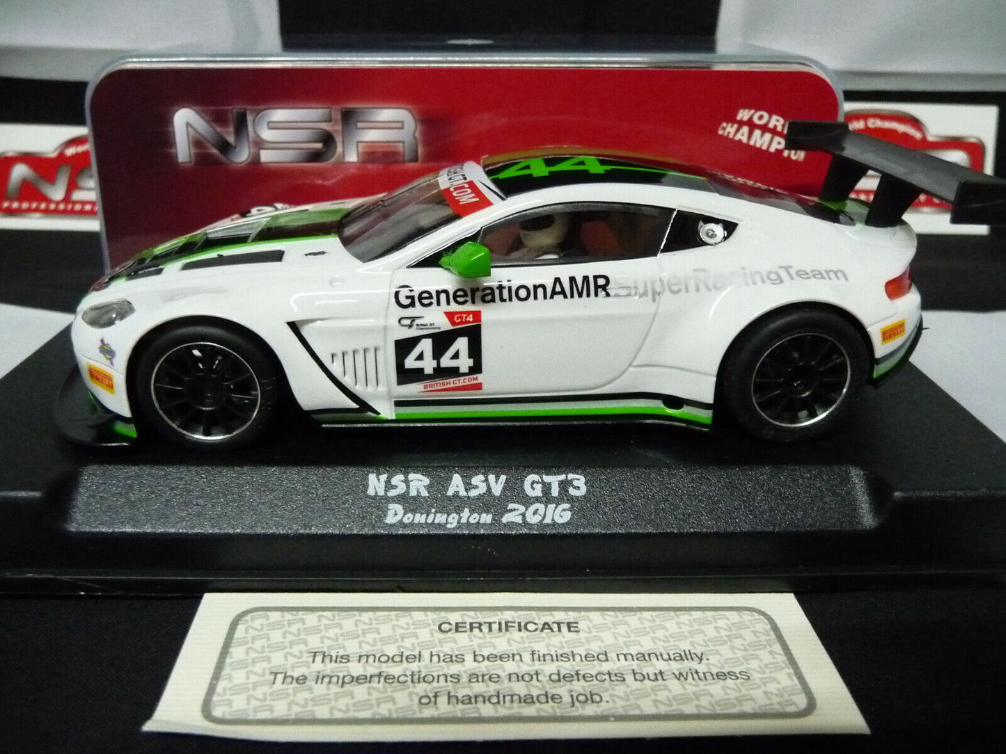 NSR 1:32 0066SW ASV GT3 Donnington 2016 No.44 slot car also suits  scalextric/carrera