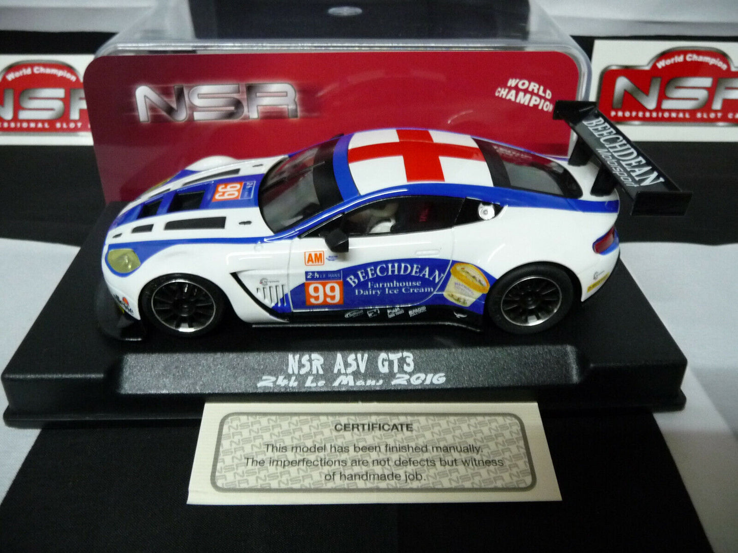 NSR 1:32 0078AW ASV GT3 Le Mans 24H 2016 No.99 slot car also suits  scalextric/carrera