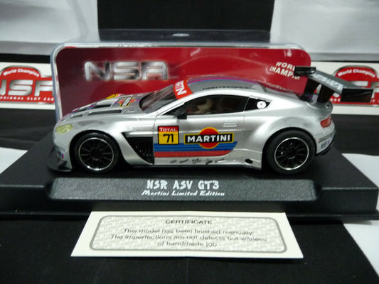 NSR 1:32 0171 ASV GT3 Martini Racing Grey No.71 slot car also suits  scalextric/carrera