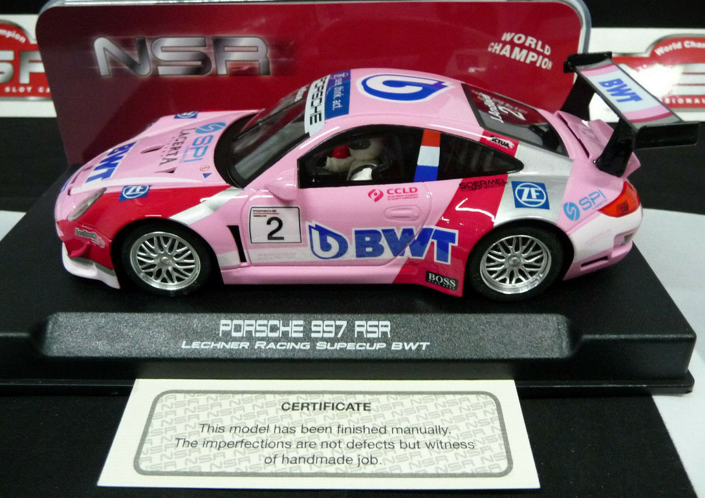 NSR 1:32 0188AW Porsche 997 Super Cup BWT J.Andlauder No.2 scalextric/carrera