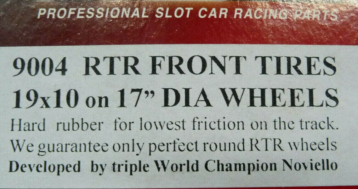 NSR N9004 RTR Front Tyres 19 x 10 on 17 inch dia wheels
