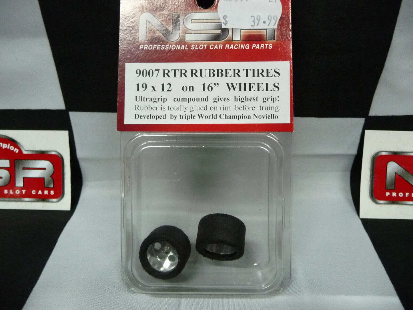 NSR N9007 RTR Rubber Tyres 19 x 12 on 16 inch dia wheels