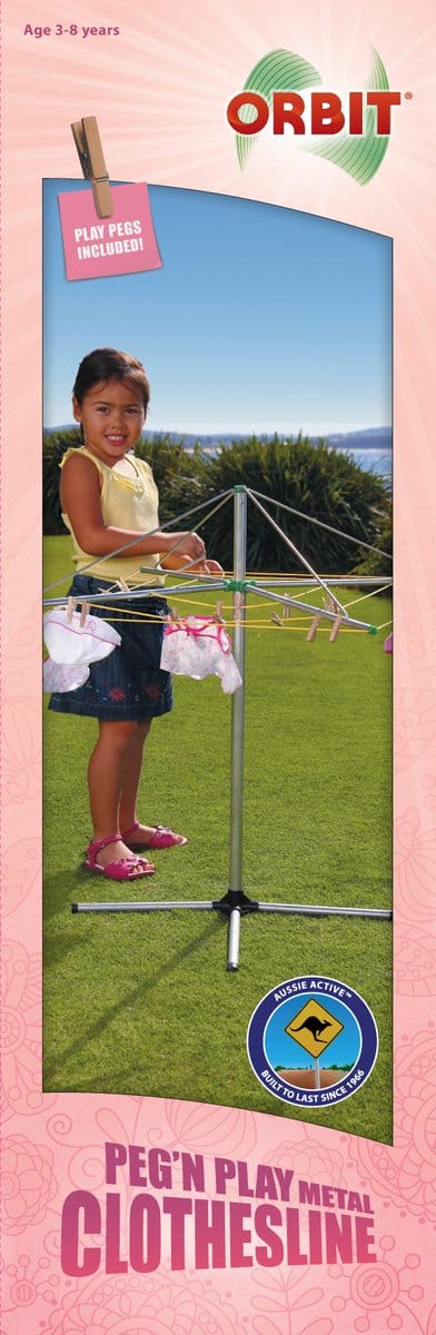 Orbit - Metal Clothes Line Peg N Play