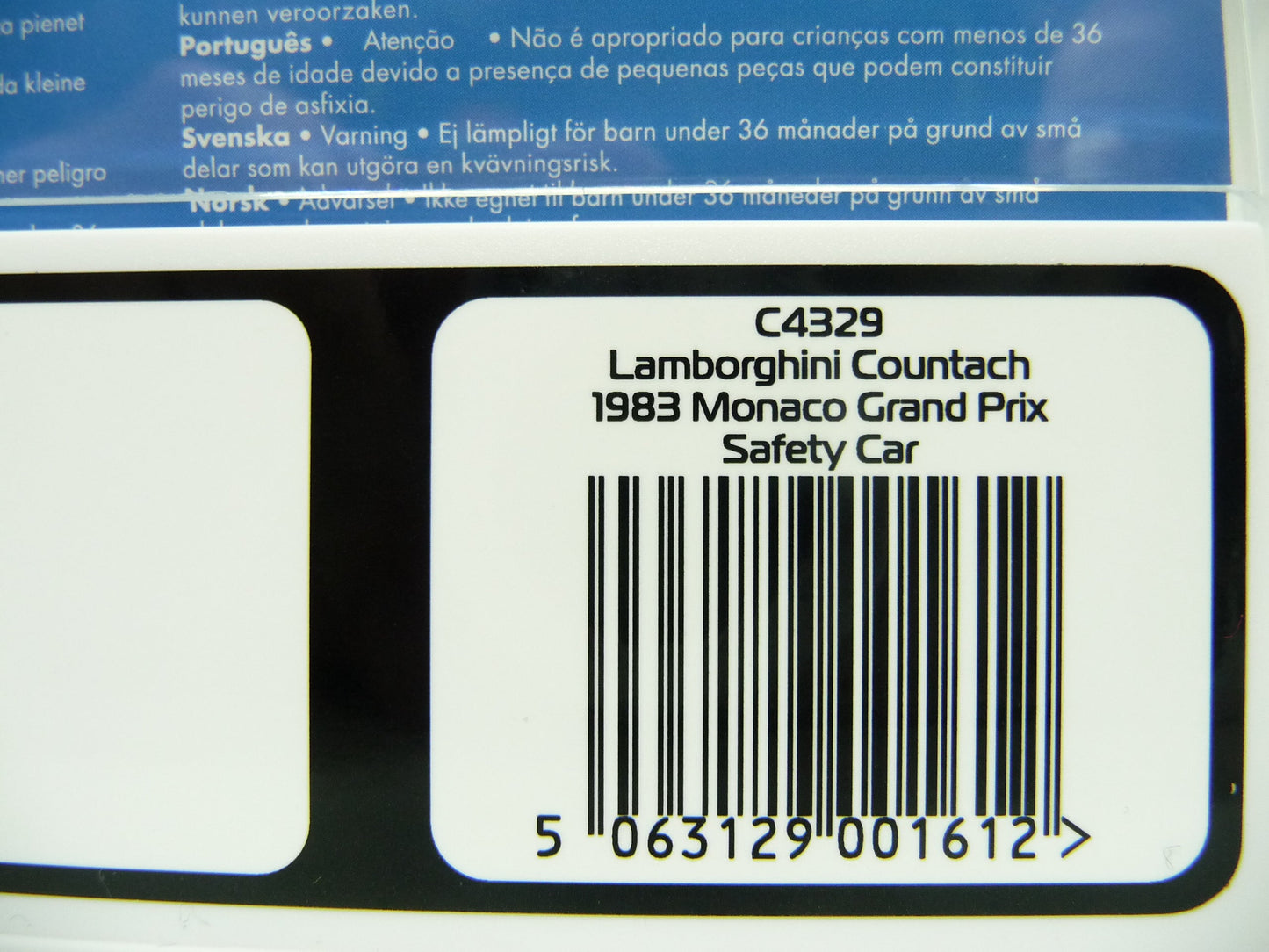 Scalextric C4329 Lamborghini Countach 1983 Monacogp Safety Car C4329