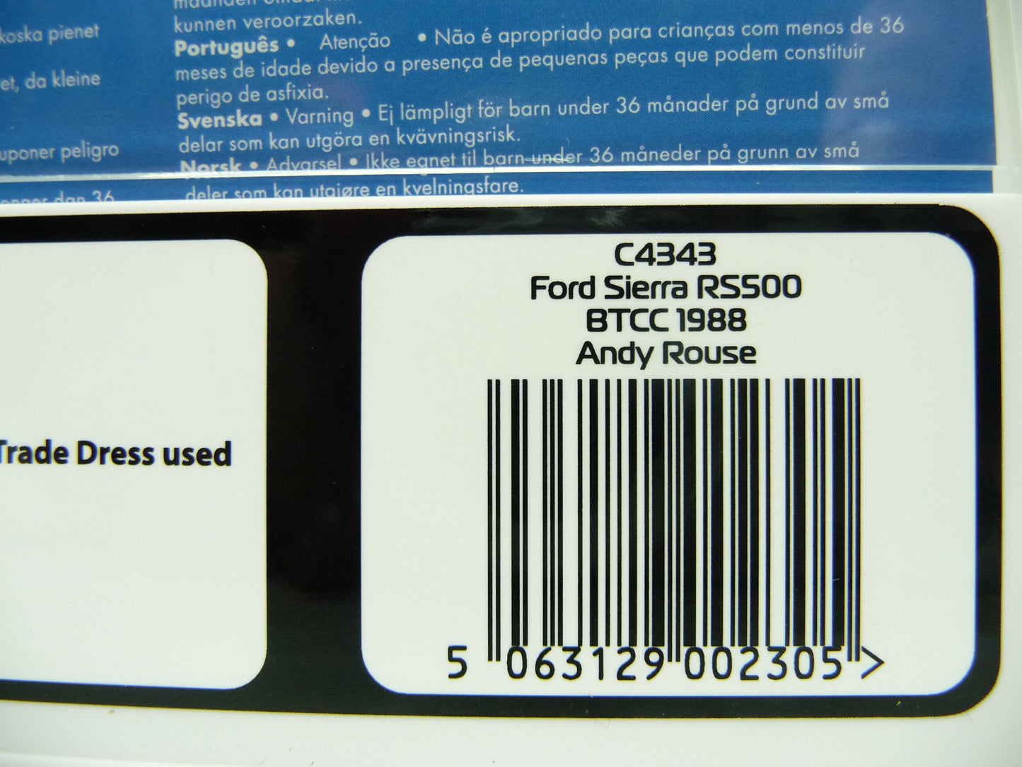 Scalextric C4343 Ford Sierra RS500 BTCC 1988 - Andy Rouse