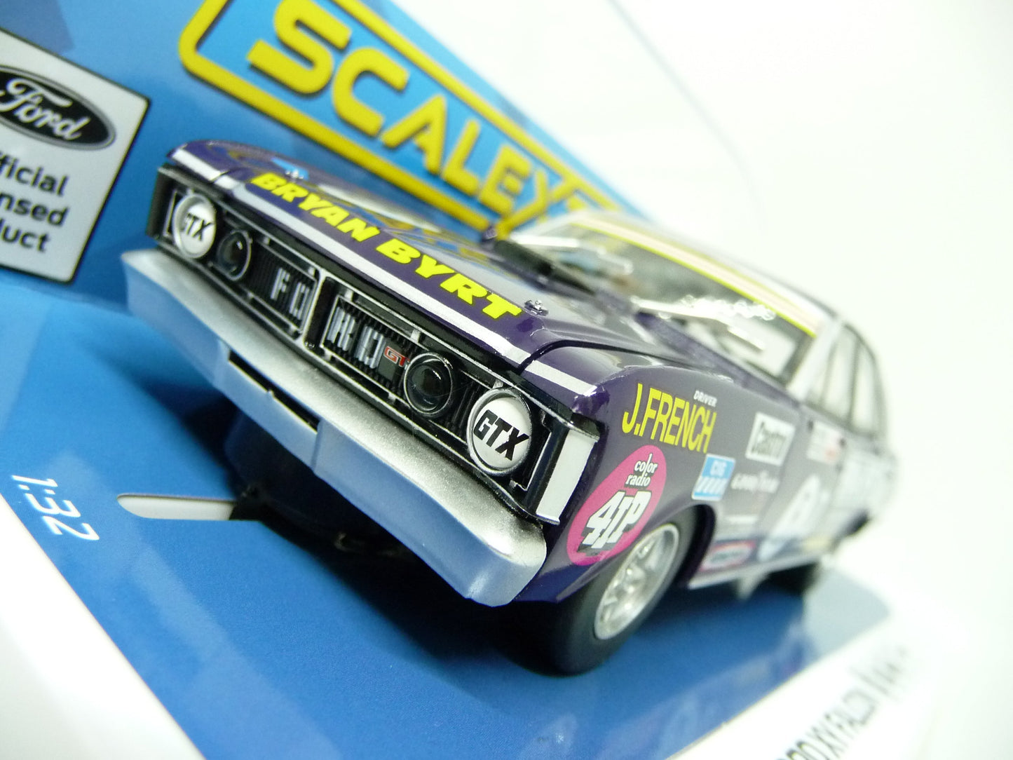 Scalextric C4263 1:32 Ford XY Falcon 1972 Bathurst Bryan Byrt Ford slot car also suits Carrera