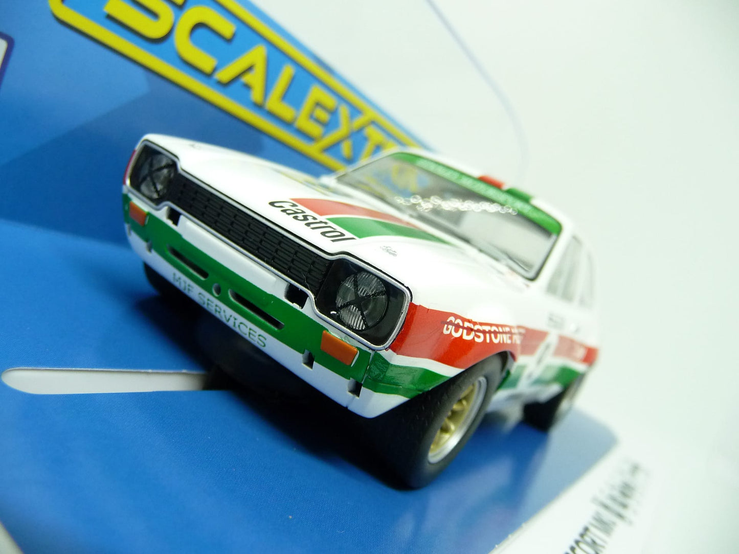 Scalextric C4314 Ford Escort MKI Mark Freemantle Castrol Racing slot car also suits Carrera