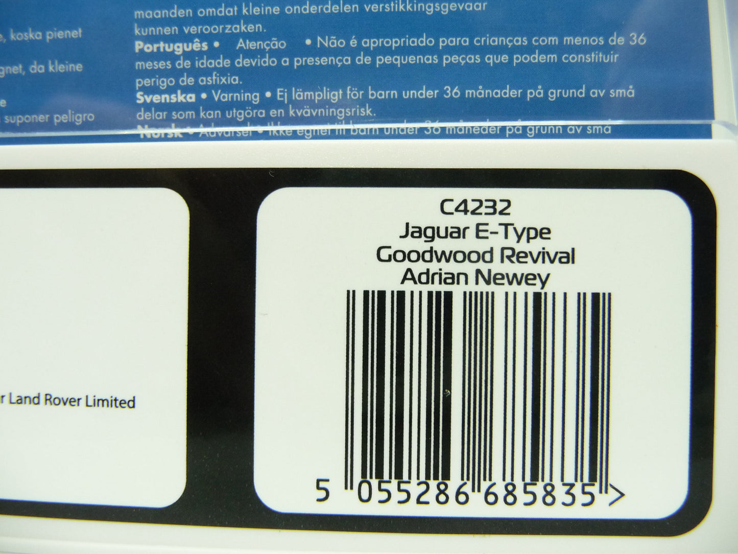 Scalextric C4232 Jaguar E Type Goodwood Revival Adrian Newey slot car also suits Carrera