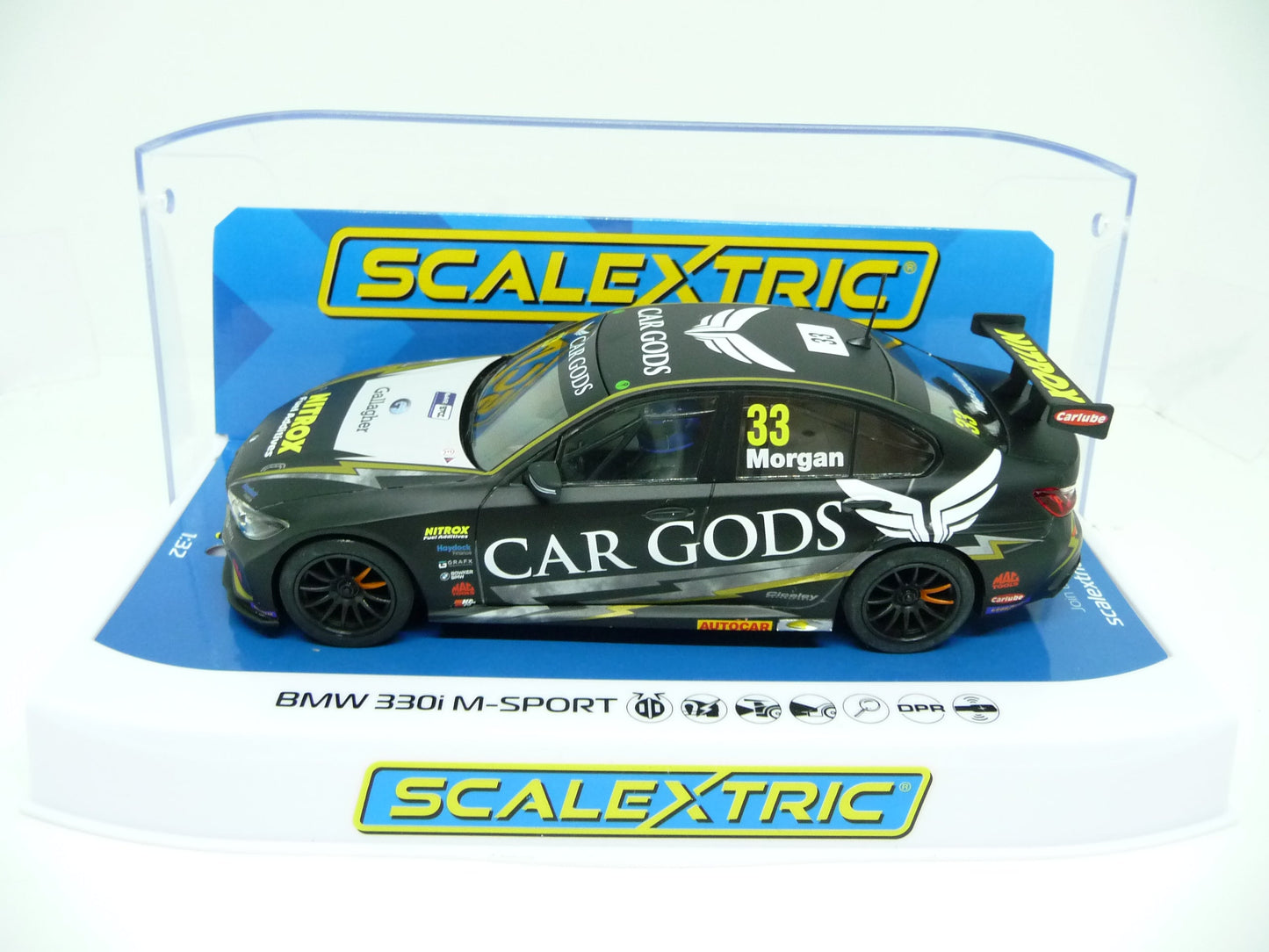 Scalextric C4306 BMW 330i NGTC BTCC Ciceley Motorsport #33 slot car also suits Carrera