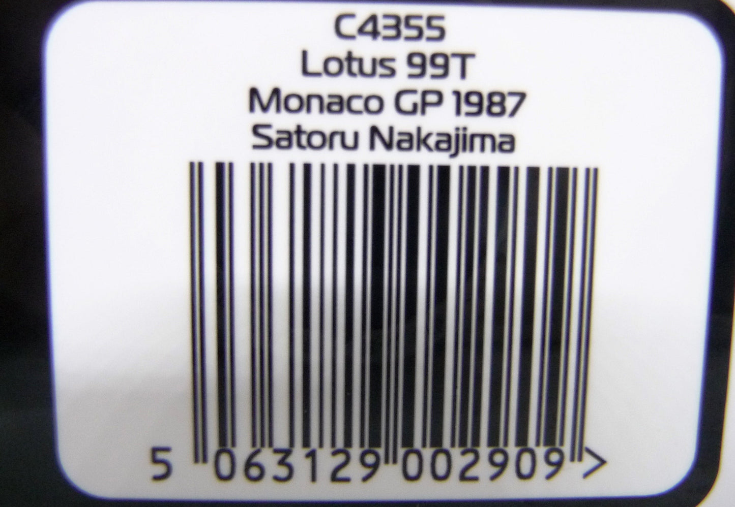 Scalextric C4355 Lotus 99t – Monaco Gp 1987 – Satoru Nakijima