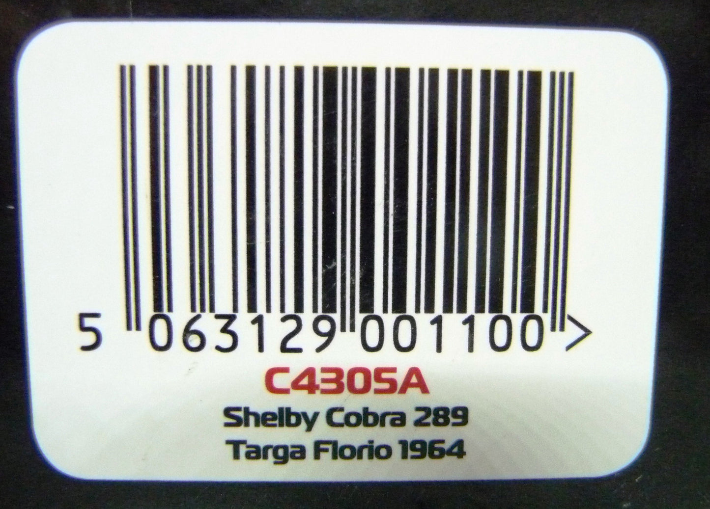 Scalextric C4305a Shelby Cobra 289-1964