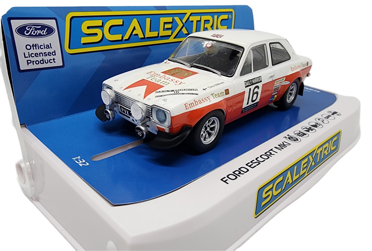 Scalextric C4324 Ford Escort Mk1 - Rac Rally 1971