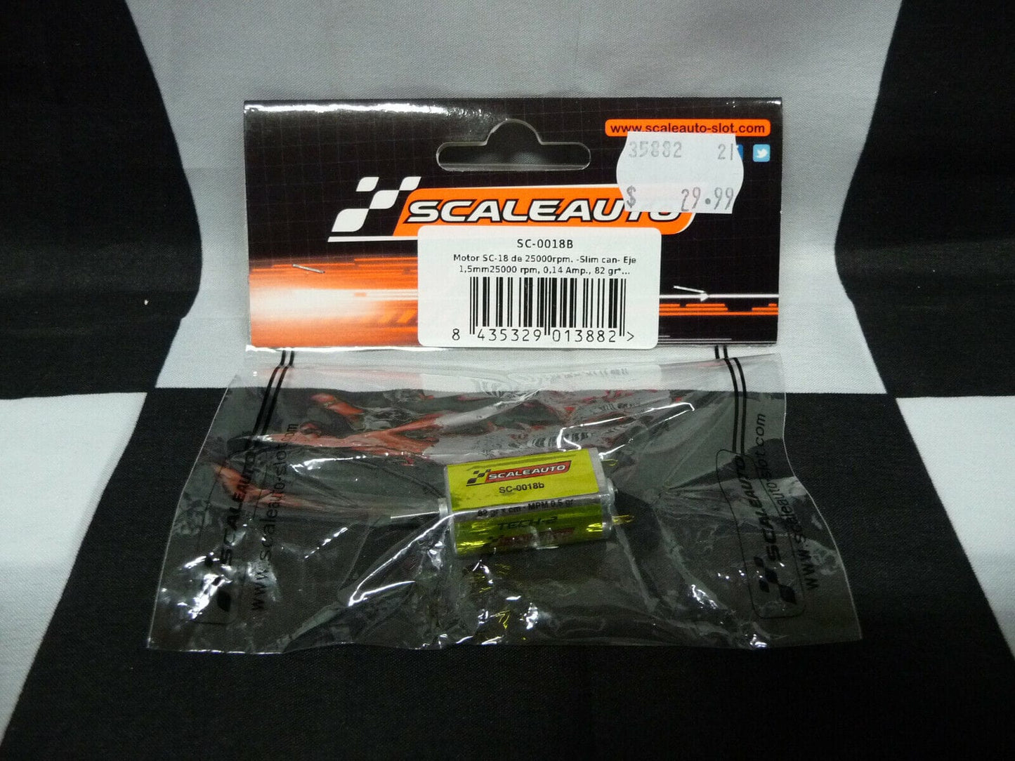 Scaleauto SC-0018B Motor 25000rpm@12V Slim Can Motor