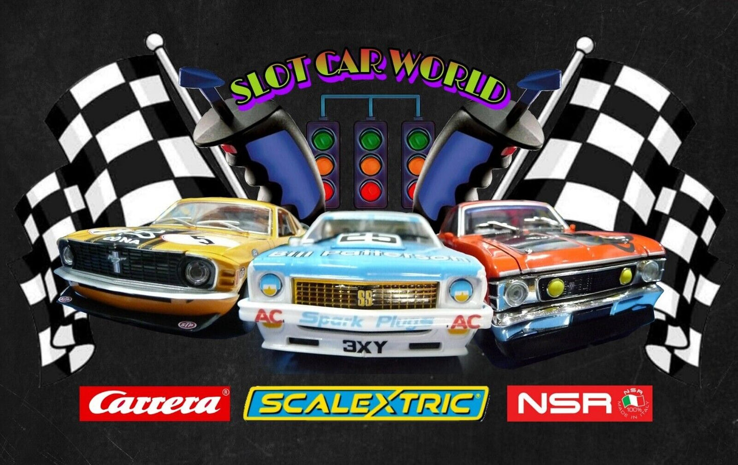 Scalextric C4263 1:32 Ford XY Falcon 1972 Bathurst Bryan Byrt Ford slot car also suits Carrera