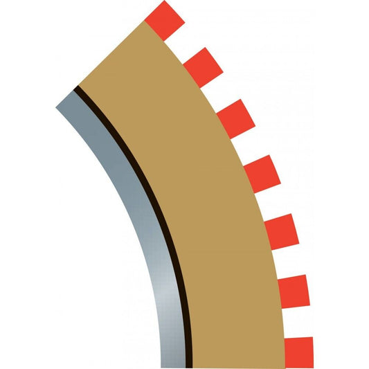 Scalextric C8225 RADIUS 2 CURVE INNER BORDERS
