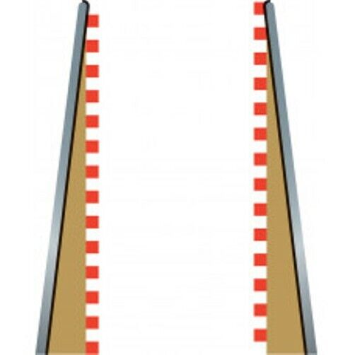Scalextric C8233 Borders Lead in + Lead out - 2 x 350mm