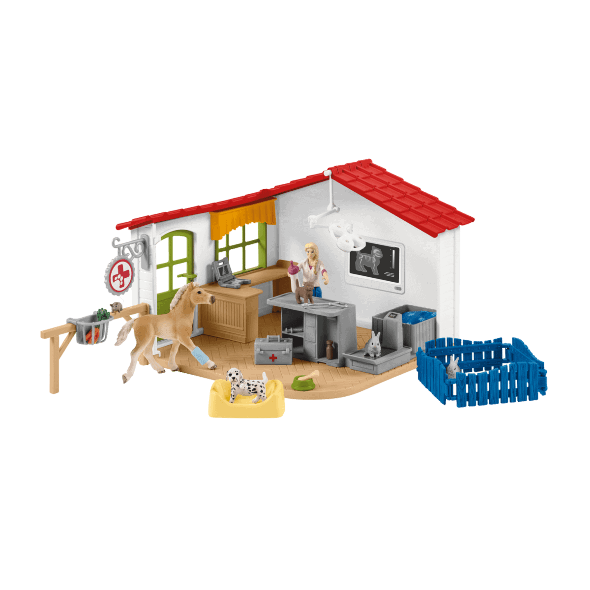 Schleich - Veterinarian Practice With Pets Animal Playset
