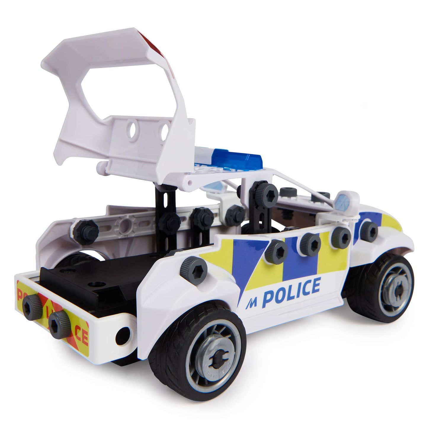 Meccano - Junior Rc Police Car Toy Model Building Kit Stem