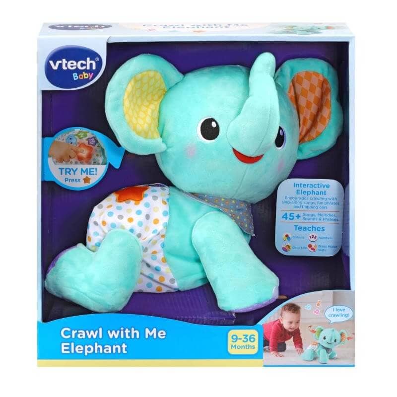 Vtech - Crawl With Me Elephant Blue