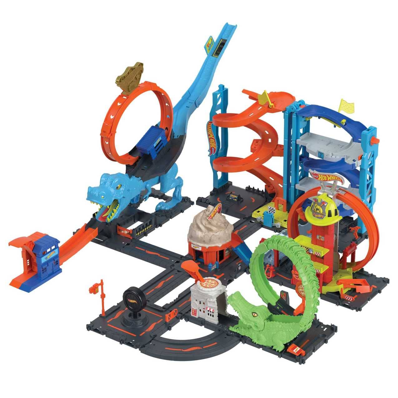 Hot Wheels® - City Super Loop Fire Station