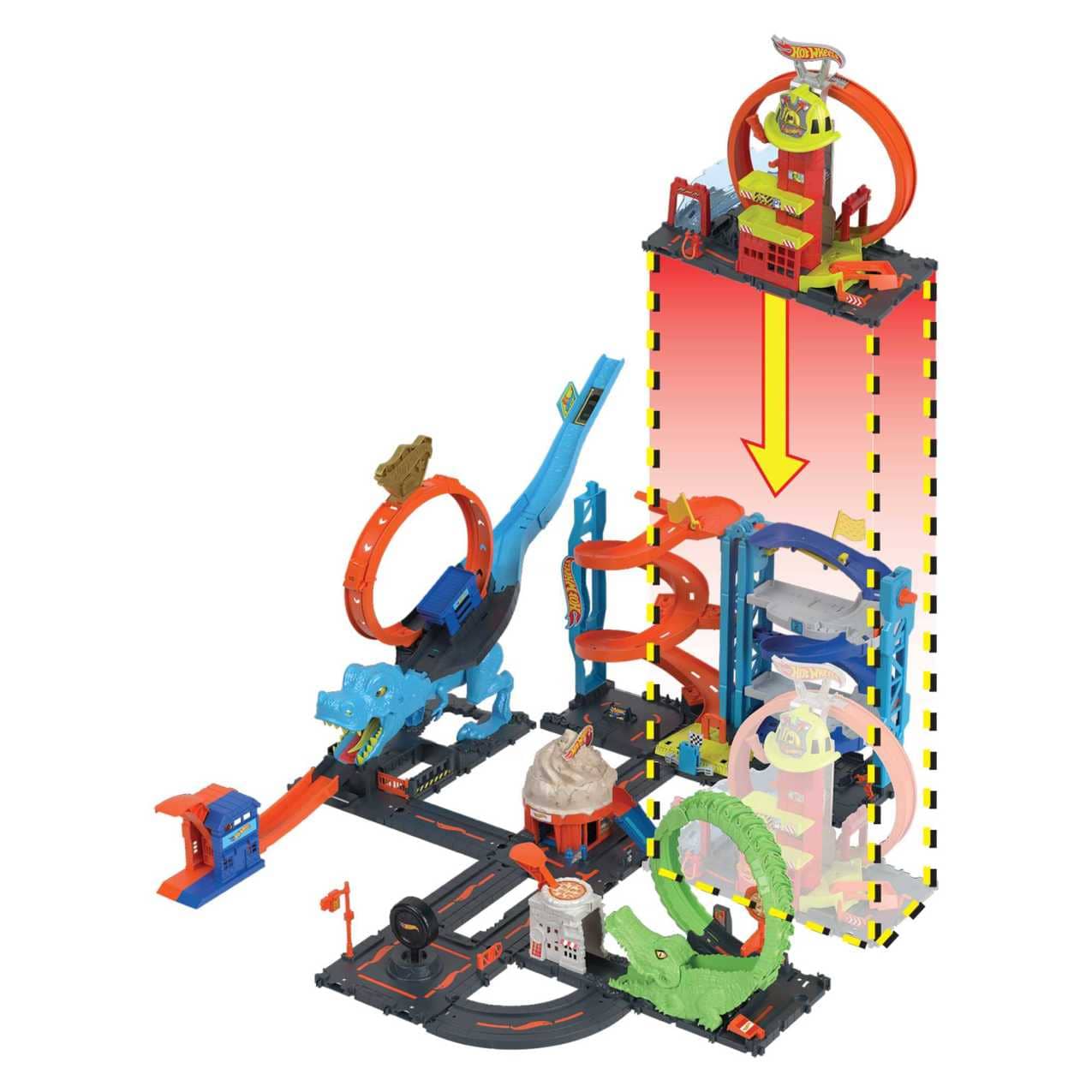 Hot Wheels® - City Super Loop Fire Station