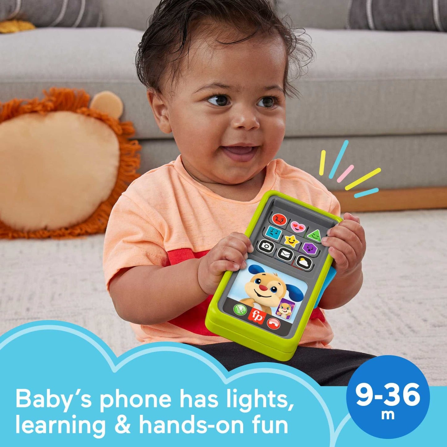 Fisher-Price - Laugh &amp; Learn 2-in-1 Slide To Learn Smartphone